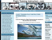 Tablet Screenshot of flight-training-instructors.com